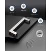 imageProbrico Kitchen Cabinet Drawer Handles Stainless Steel 735 Inch Hole Spacing Brushed Nickel Pulls 8 Inch Total Length 10 PackBrushed Nickel