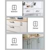 imageProbrico Kitchen Cabinet Drawer Handles Stainless Steel 735 Inch Hole Spacing Brushed Nickel Pulls 8 Inch Total Length 10 PackBrushed Nickel