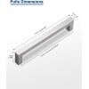 imageProbrico Kitchen Cabinet Drawer Handles Stainless Steel 735 Inch Hole Spacing Brushed Nickel Pulls 8 Inch Total Length 10 PackBrushed Nickel