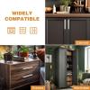 imageProbrico Stainless Steel Kitchen Cabinet Square Handles Brushed Nickel 5 in Holes Centers 55 in Total Length 10 PackBrushed Nickel