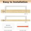 imageProbrico Stainless Steel Kitchen Cabinet Square Handles Brushed Nickel 5 in Holes Centers 55 in Total Length 10 PackBrushed Nickel