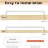 imageProbrico Stainless Steel Kitchen Cabinet Square Handles Brushed Nickel 5 in Holes Centers 55 in Total Length 10 PackBrushed Nickel