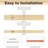 imageProbrico Stainless Steel Kitchen Cabinet Square Handles Brushed Nickel 5 in Holes Centers 55 in Total Length 10 PackBrushed Nickel
