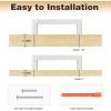 imageProbrico Stainless Steel Kitchen Cabinet Square Handles Brushed Nickel 5 in Holes Centers 55 in Total Length 10 PackBrushed Nickel