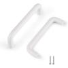 imageProbrico 10 Pack Modern Plastic Kitchen Cabinet Dresser Door Handles and Pulls White Color 96mm 334quot Hole Centers