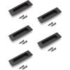 imageProbrico 5 Pack Black Recessed Flush Pulls Rectangular Recessed Sliding Finger Pulls Stainless Steel Sliding Door Handles 472quot Length Recessed Flush Handles Recessed Door Pull Handles