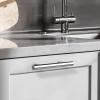 imageProbrico 10 Pack Flat Black Cabinet Handles 334 Inch Hole Centers Modern Cabinet Hardware Cupboard Pull Kitchen Cabinet T Bar Handle Dresser Pulls 6 Inch Total LengthPolished Chrome