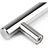 imageProbrico 10 Pack Flat Black Cabinet Handles 334 Inch Hole Centers Modern Cabinet Hardware Cupboard Pull Kitchen Cabinet T Bar Handle Dresser Pulls 6 Inch Total LengthPolished Chrome