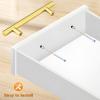 imageProbrico 10 Pack Flat Black Cabinet Handles 334 Inch Hole Centers Modern Cabinet Hardware Cupboard Pull Kitchen Cabinet T Bar Handle Dresser Pulls 6 Inch Total LengthGold