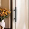 imageProbrico 10 Pack Flat Black Cabinet Handles 334 Inch Hole Centers Modern Cabinet Hardware Cupboard Pull Kitchen Cabinet T Bar Handle Dresser Pulls 6 Inch Total LengthBlack