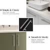 imageProbrico 10 Pack Flat Black Cabinet Handles 334 Inch Hole Centers Modern Cabinet Hardware Cupboard Pull Kitchen Cabinet T Bar Handle Dresser Pulls 6 Inch Total LengthBrushed Nickel