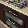 imageProbrico 10 Pack Flat Black Cabinet Handles 334 Inch Hole Centers Modern Cabinet Hardware Cupboard Pull Kitchen Cabinet T Bar Handle Dresser Pulls 6 Inch Total LengthPolished Chrome