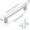 imageProbrico 30 Pack6310in160mm Kitchen Square Cabinet Handles Brushed Nickel Cabinet Pulls Stainless Steel Drawer Pulls Kitchen Cabinet HardwareBrushed Nickel