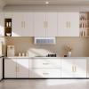 imageProbrico 30 Pack6310in160mm Kitchen Square Cabinet Handles Brushed Nickel Cabinet Pulls Stainless Steel Drawer Pulls Kitchen Cabinet HardwareGold