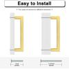 imageProbrico 30 Pack6310in160mm Kitchen Square Cabinet Handles Brushed Nickel Cabinet Pulls Stainless Steel Drawer Pulls Kitchen Cabinet HardwareGold