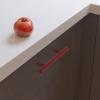 imageProbrico 10 Pack Cabinet Pulls Red Drawer Handles 3 Inch 76mm Hole Centers Modern Kitchen Cupboard T Bar Hardware Stainless Steel