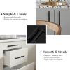 imageProbrico 12 Pack 25 inch Hole to Hole Modern Cabinet Hardware Black Bathroom Cupboard Pull Kitchen Cabinet T Bar Handle Dresser Knobs SetBlack