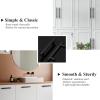 imageProbrico 12 Pack 25 inch Hole to Hole Modern Cabinet Hardware Black Bathroom Cupboard Pull Kitchen Cabinet T Bar Handle Dresser Knobs SetBlack