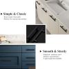 imageProbrico 12 Pack 25 inch Hole to Hole Modern Cabinet Hardware Black Bathroom Cupboard Pull Kitchen Cabinet T Bar Handle Dresser Knobs SetBlack