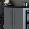imageProbrico 15 Pack Flat Black Modern Cabinet Handles 3 Inch Hole Centers Cupboard Pulls Kitchen Cabinet Stainless Steel T Bar Dresser HandlesBrushed Nickel