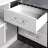 imageProbrico 15 Pack Flat Black Modern Cabinet Handles 3 Inch Hole Centers Cupboard Pulls Kitchen Cabinet Stainless Steel T Bar Dresser HandlesBrushed Nickel