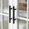 imageProbrico 20 Pack Flat Black Modern Cabinet Pulls Drawer Handle Kitchen Cupboard Euro T Bar Dresser Pulls  3 Inch Hole CentersBlack