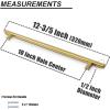 imageProbrico 20 Pack Flat Black Modern Cabinet Pulls Drawer Handle Kitchen Cupboard Euro T Bar Dresser Pulls  3 Inch Hole CentersGold