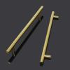 imageProbrico 20 Pack Flat Black Modern Cabinet Pulls Drawer Handle Kitchen Cupboard Euro T Bar Dresser Pulls  3 Inch Hole CentersGold