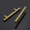 imageProbrico 20 Pack Flat Black Modern Cabinet Pulls Drawer Handle Kitchen Cupboard Euro T Bar Dresser Pulls  3 Inch Hole CentersGold