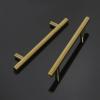 imageProbrico 20 Pack Flat Black Modern Cabinet Pulls Drawer Handle Kitchen Cupboard Euro T Bar Dresser Pulls  3 Inch Hole CentersGold