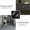 imageProbrico 20 Pack Flat Black Modern Cabinet Pulls Drawer Handle Kitchen Cupboard Euro T Bar Dresser Pulls  3 Inch Hole CentersPolished Chrome