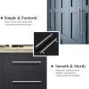 imageProbrico 20 Pack Flat Black Modern Cabinet Pulls Drawer Handle Kitchen Cupboard Euro T Bar Dresser Pulls  3 Inch Hole CentersPolished Chrome
