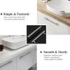 imageProbrico 20 Pack Flat Black Modern Cabinet Pulls Drawer Handle Kitchen Cupboard Euro T Bar Dresser Pulls  3 Inch Hole CentersPolished Chrome