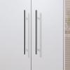 imageProbrico 20 Pack Flat Black Modern Cabinet Pulls Drawer Handle Kitchen Cupboard Euro T Bar Dresser Pulls  3 Inch Hole CentersPolished Chrome