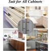 imageProbrico 25 Pack 3quot Hole Center Solid Brushed Nickel Stainless Steel Kitchen Cabinet Handles Modern Euro Style T Bar Pulls Kitchen Cupboard Handles Dresser Drawer Pulls 5quot LengthFurniture Hardware7916 hole center
