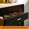 imageProbrico 25 Pack Flat Black Modern Kitchen Handles 3 Inch Hole Centers Cabinet Drawer Pulls Euro T Bar HandlesPolished Chrome