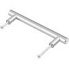 imageProbrico 25 Pack Flat Black Modern Kitchen Handles 3 Inch Hole Centers Cabinet Drawer Pulls Euro T Bar HandlesPolished Chrome