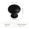 imageProbrico 25 PackBlack Cabinet Knobs Solid Kitchen Closet Dreeer Drawer Pulls and Handles Contemporary Furniture HardwareBlack