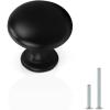 imageProbrico 25 PackBlack Cabinet Knobs Solid Kitchen Closet Dreeer Drawer Pulls and Handles Contemporary Furniture HardwareBlack