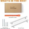 imageProbrico 30 Pack 3 Inch Hole Centers Kitchen Cabinet Handles Euro T Bar Cabinet Pulls Stainless Steel Kitchen Drawer Handles Brushed Nickel Furniture Dresser Cabinet Hardware 5 Inch Total LengthPolished Chrome