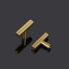imageProbrico 30 Pack 3 Inch Hole Centers Kitchen Cabinet Handles Euro T Bar Cabinet Pulls Stainless Steel Kitchen Drawer Handles Brushed Nickel Furniture Dresser Cabinet Hardware 5 Inch Total LengthGold