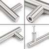 imageProbrico 30 Pack 3 Inch Hole Centers Kitchen Cabinet Handles Euro T Bar Cabinet Pulls Stainless Steel Kitchen Drawer Handles Brushed Nickel Furniture Dresser Cabinet Hardware 5 Inch Total LengthBrushed Nickel