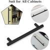 imageProbrico 30 Pack 3 Inch Hole Centers Kitchen Cabinet Handles Euro T Bar Cabinet Pulls Stainless Steel Kitchen Drawer Handles Brushed Nickel Furniture Dresser Cabinet Hardware 5 Inch Total LengthBlack