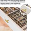 imageProbrico 30 Pack 3 Inch Hole Centers Kitchen Cabinet Handles Euro T Bar Cabinet Pulls Stainless Steel Kitchen Drawer Handles Brushed Nickel Furniture Dresser Cabinet Hardware 5 Inch Total LengthGold