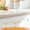 imageProbrico 30 Pack 3 Inch Hole Centers Kitchen Cabinet Handles Euro T Bar Cabinet Pulls Stainless Steel Kitchen Drawer Handles Brushed Nickel Furniture Dresser Cabinet Hardware 5 Inch Total LengthGold
