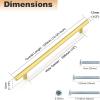 imageProbrico 30 Pack 3 Inch Hole Centers Kitchen Cabinet Handles Euro T Bar Cabinet Pulls Stainless Steel Kitchen Drawer Handles Brushed Nickel Furniture Dresser Cabinet Hardware 5 Inch Total LengthGold