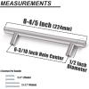 imageProbrico 30 Pack 3 Inch Hole Centers Kitchen Cabinet Handles Euro T Bar Cabinet Pulls Stainless Steel Kitchen Drawer Handles Brushed Nickel Furniture Dresser Cabinet Hardware 5 Inch Total LengthBrushed Nickel