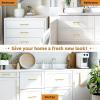 imageProbrico 30 Pack 3 Inch Hole Centers Kitchen Cabinet Handles Euro T Bar Cabinet Pulls Stainless Steel Kitchen Drawer Handles Brushed Nickel Furniture Dresser Cabinet Hardware 5 Inch Total LengthGold