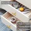 imageProbrico 30 Pack 3 Inch Hole Centers Kitchen Cabinet Handles Euro T Bar Cabinet Pulls Stainless Steel Kitchen Drawer Handles Brushed Nickel Furniture Dresser Cabinet Hardware 5 Inch Total LengthGold