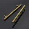 imageProbrico 30 Pack 3 Inch Hole Centers Kitchen Cabinet Handles Euro T Bar Cabinet Pulls Stainless Steel Kitchen Drawer Handles Brushed Nickel Furniture Dresser Cabinet Hardware 5 Inch Total LengthGold